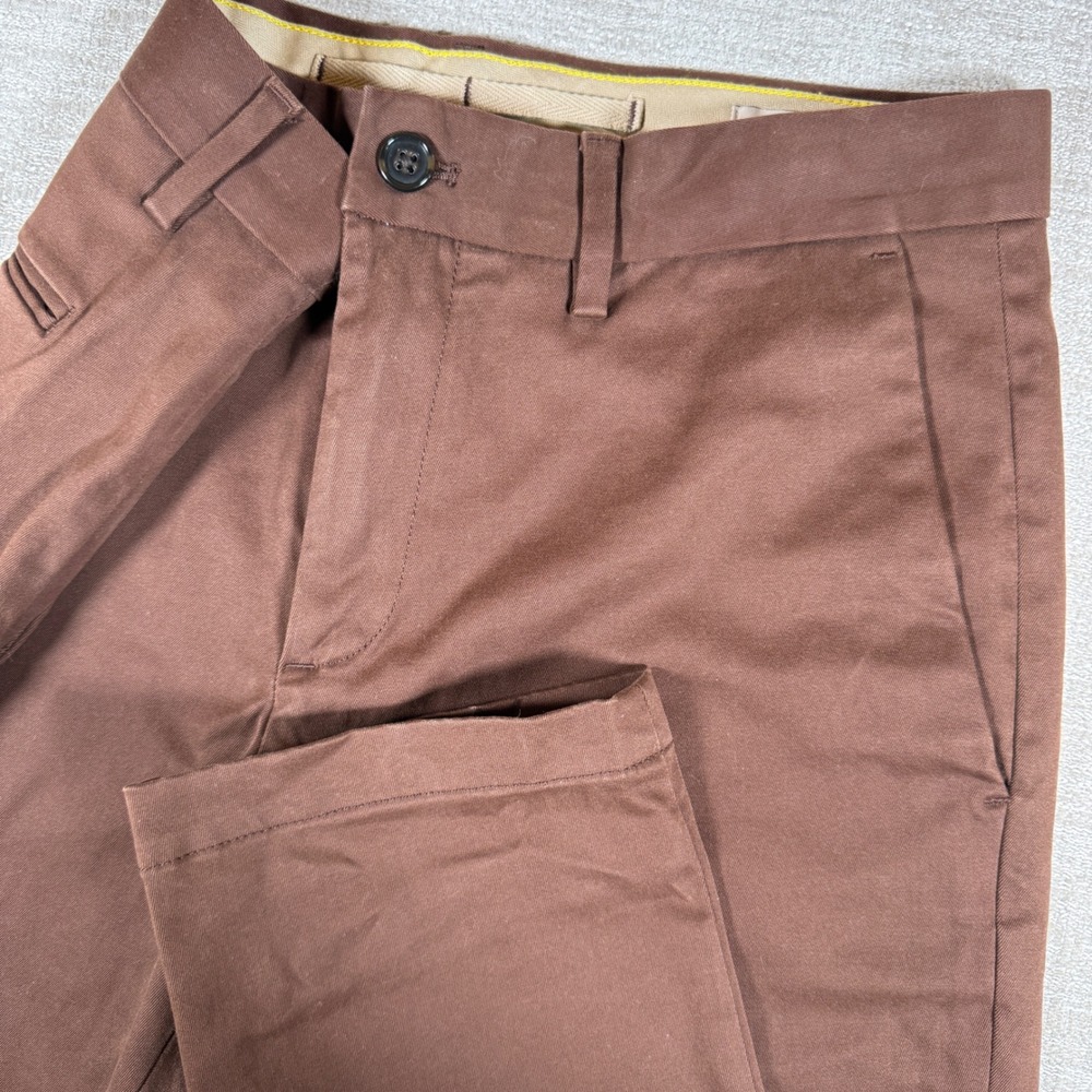 Banana Republic Rapid Movement Chino Mens 30/30 Earth Brown Slim Stretch Pants